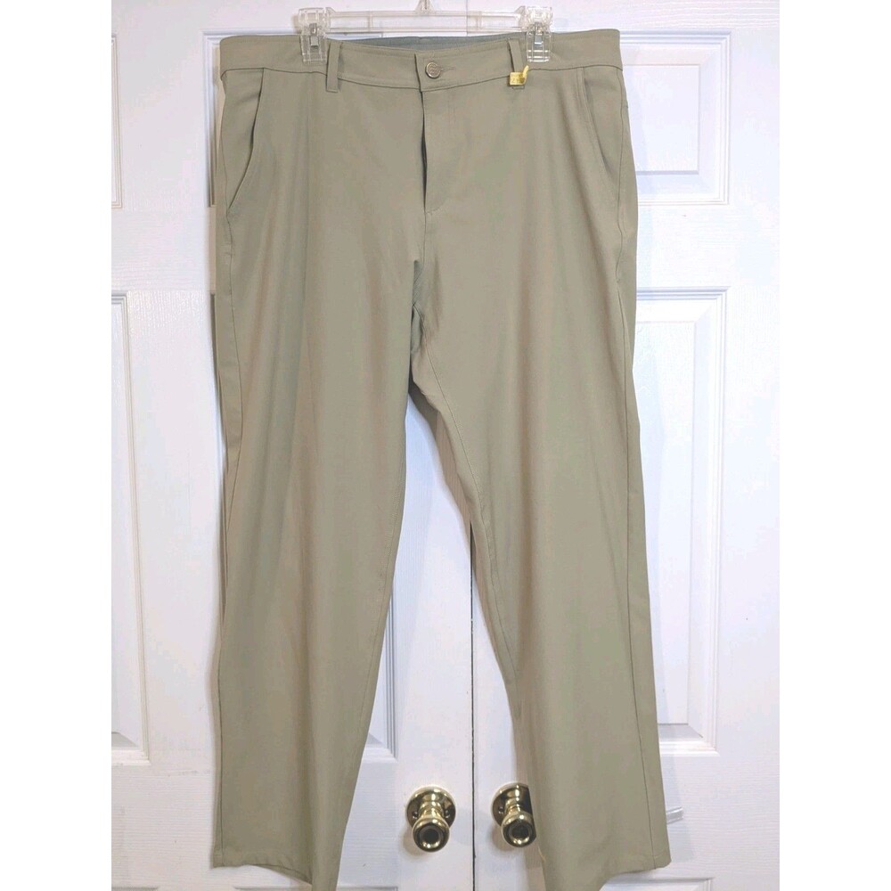 Free Fly Nomad Pants Men’s 38x32 Khaki Stretch Performance Travel Golf Chino UPF